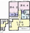 高松琴平電気鉄道<ことでん長尾線>/西前田駅 徒歩9分 2階 築20年 2LDKの間取り