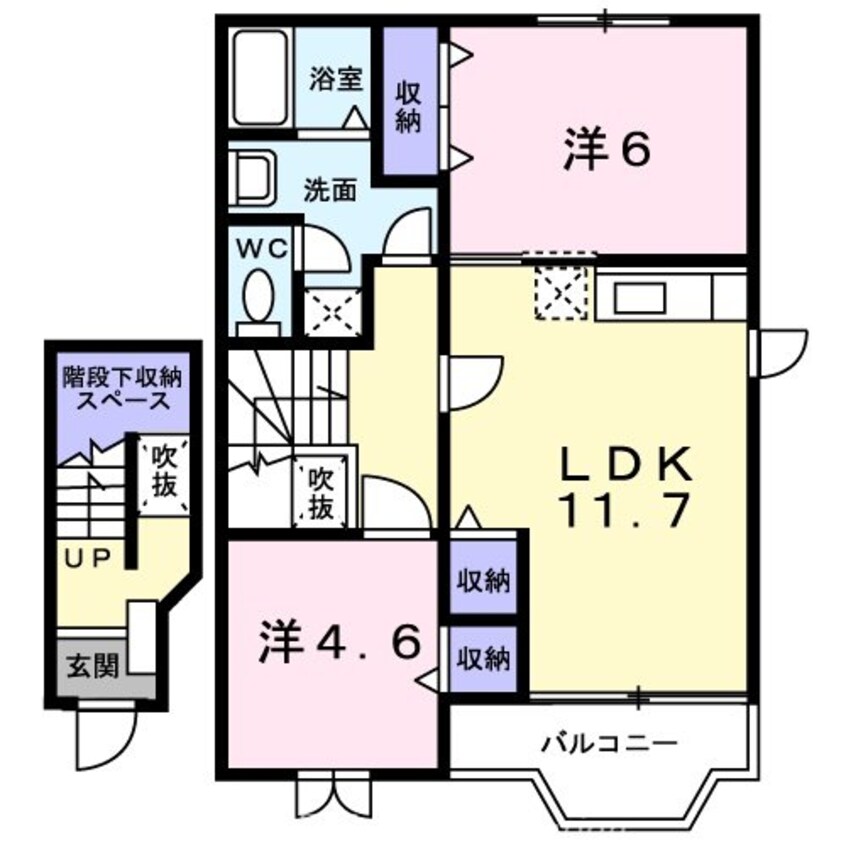 間取図 エヴァーグリーン　Ａ