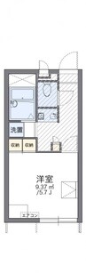 レオパレス薫峰 1Kの間取り