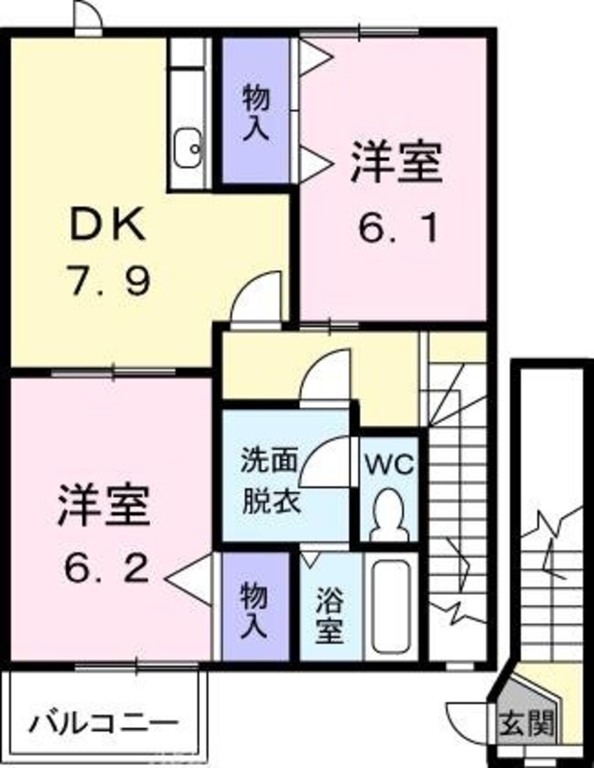 間取図 Ｍコート　Ｂ