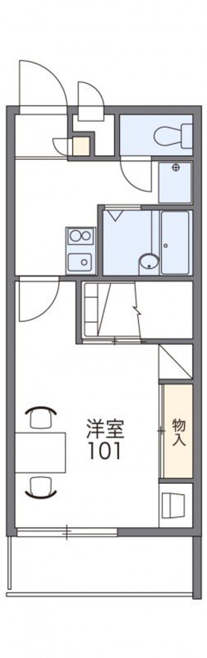 間取図 レオパレスクレール勝賀