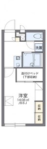 レオパレスｐｉｎｅ　ｃｒｅｓｔ 1Kの間取り