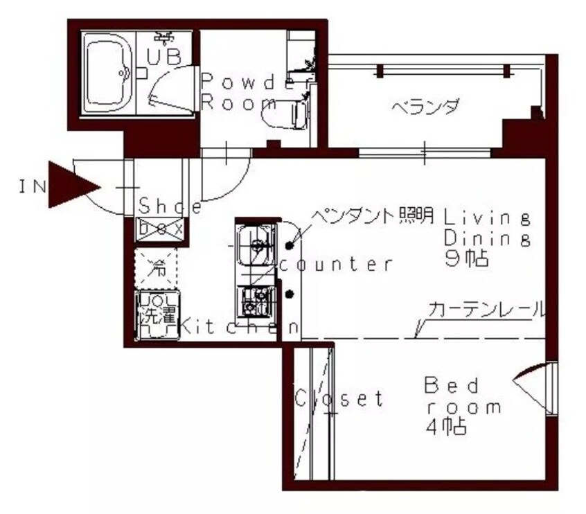 間取図 コリドール丸の内