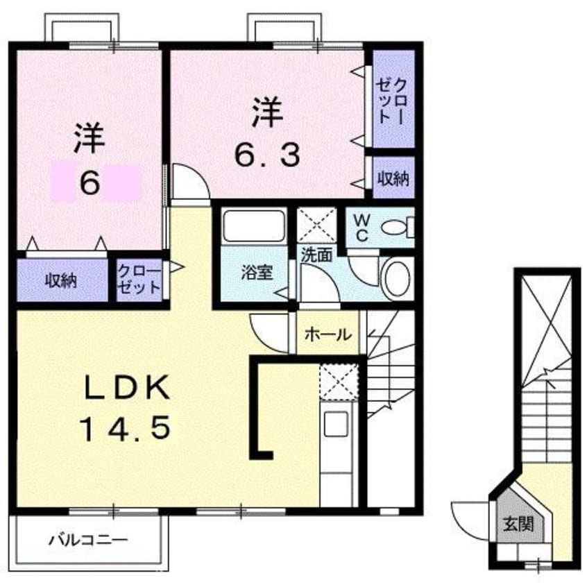 間取図 サンブリーゼ東山　Ａ