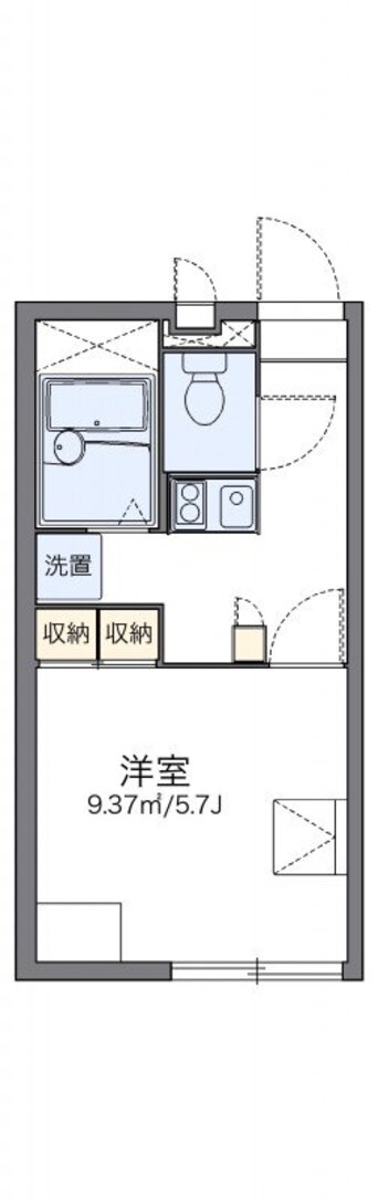 間取図 レオパレスプランドール木太Ⅱ