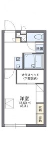 レオパレスＫＩＲＡＫＵ 1Kの間取り