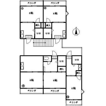 間取図 コート新北Ⅳ