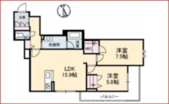 間取図 グランベレオ林道駅前