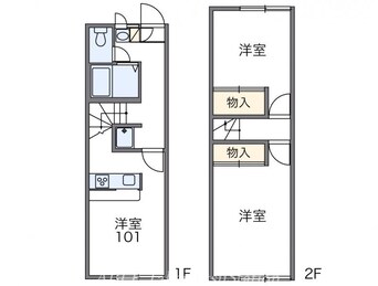 間取図 レオパレスアルカディア