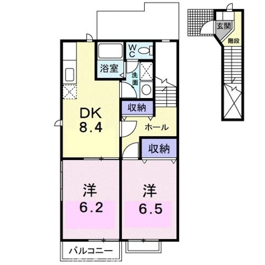 間取図 オーブリーアサノ　Ｂ