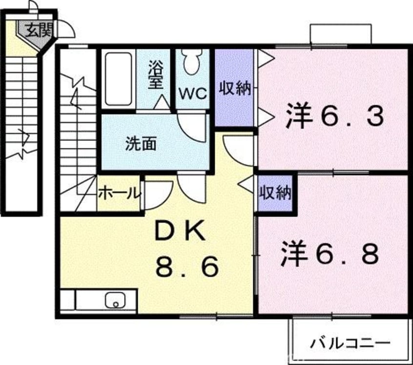 間取図 サイドヒル　Ａ