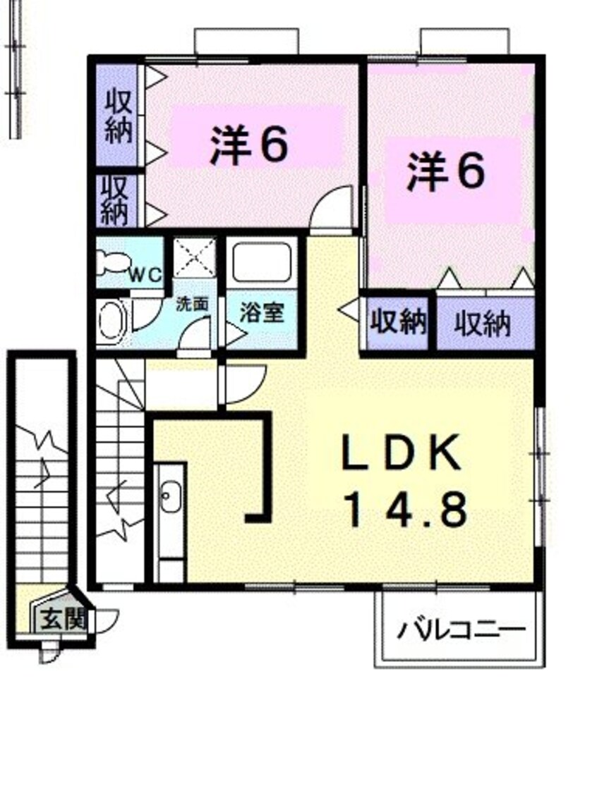 間取図 サンブリーゼ東山　Ａ