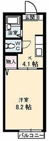 高松琴平電気鉄道<ことでん琴平線>/太田駅 徒歩5分 2階 築28年 1Kの間取り