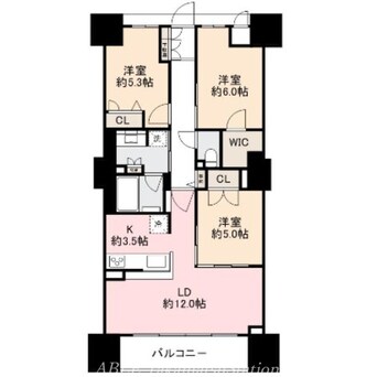 間取図 ジオ高松常磐町 J.CRESTタワー