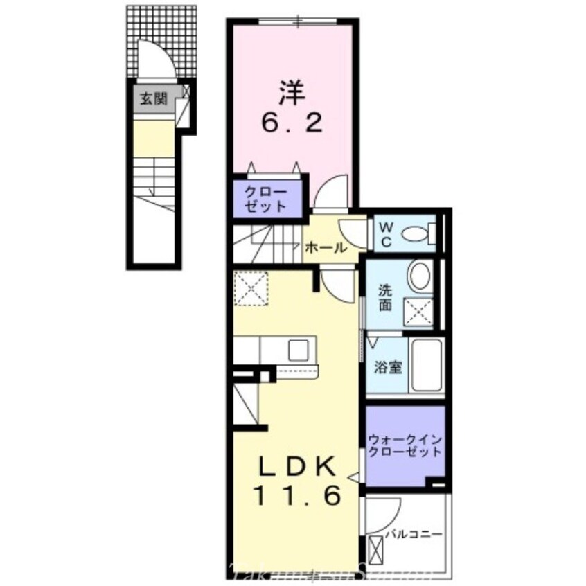 間取図 ザ・ビレッジグリーン福岡町Ⅱ