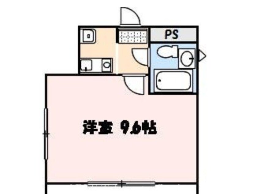 間取図 コーポリバーサイド