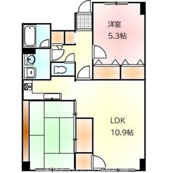 間取図 クレストコートK2