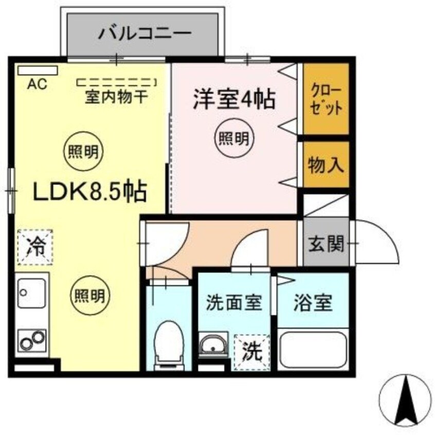 間取図 シャレーム田園