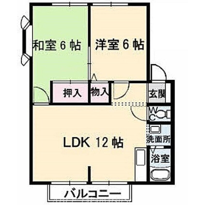 間取図 グリーンヒルズ太田　Ｃ棟