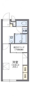 予讃線・内子線/鬼無駅 徒歩21分 2階 築19年 1Kの間取り