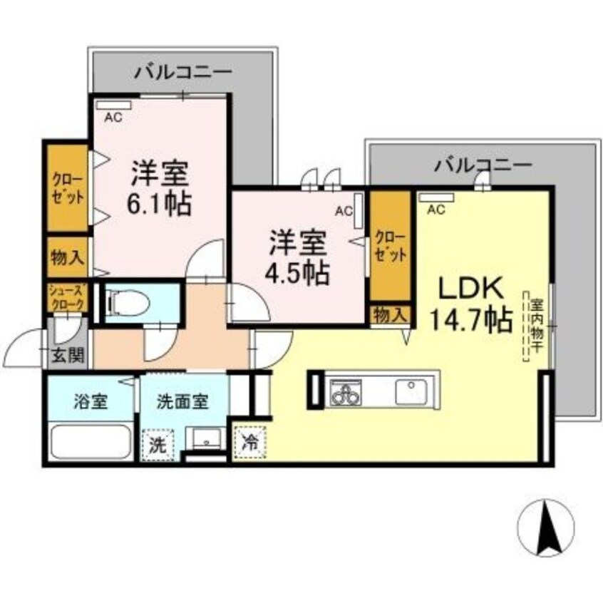 間取図 ヒルクレスト上之町