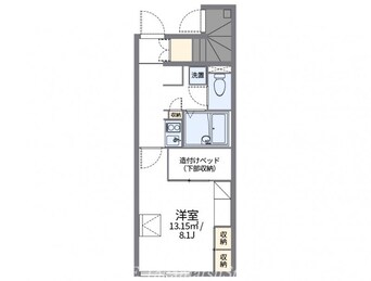 間取図 レオパレスネーブルⅠ