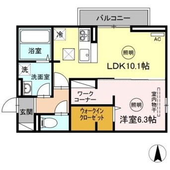 間取図 ナーブ屋島　A棟