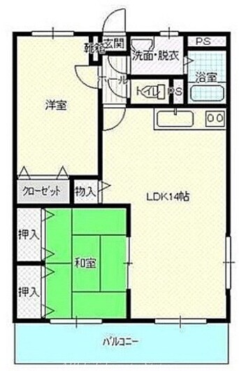 間取図 ローザ・クオーレⅠ