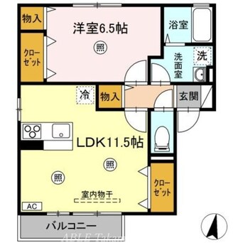 間取図 ロイヤルパークス林町　D棟