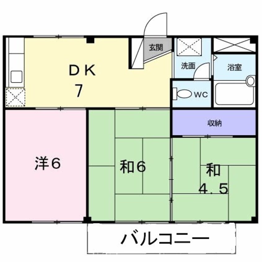 間取図 シティハイツ谷本