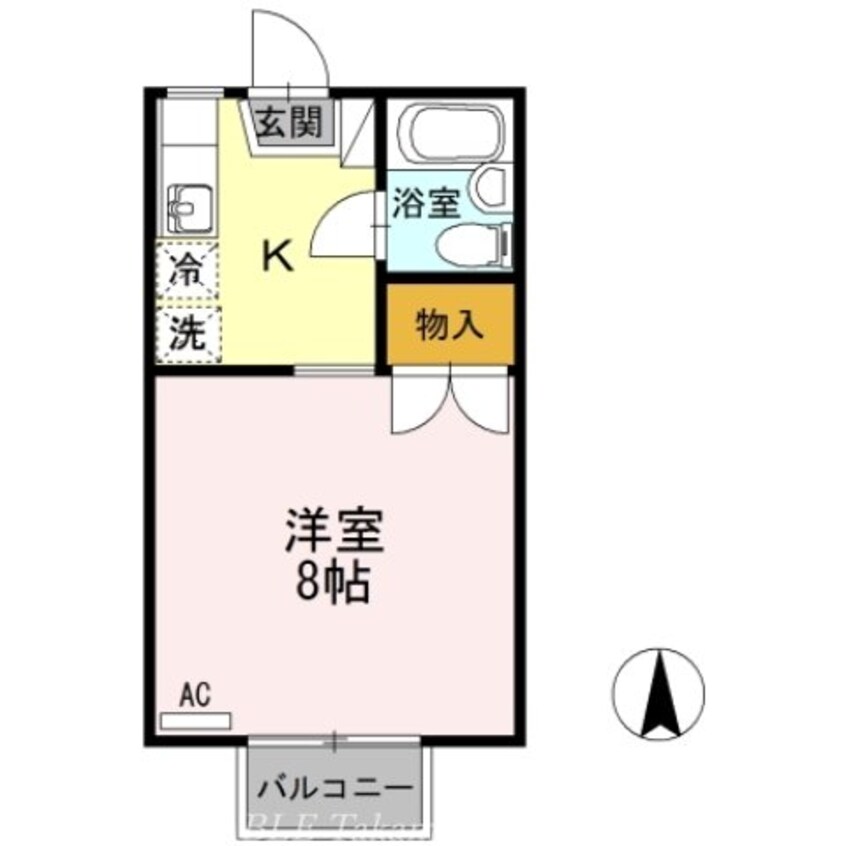 間取図 第２メールブルー