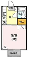 高徳線/高松駅 バス:10分:停歩5分 2階 築33年 1Kの間取り