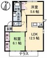 高松琴平電気鉄道<ことでん長尾線>/木太東口駅 徒歩12分 2階 築19年 2LDKの間取り