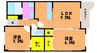 高松琴平電気鉄道<ことでん長尾線>/木太東口駅 徒歩9分 1階 築19年 2LDKの間取り