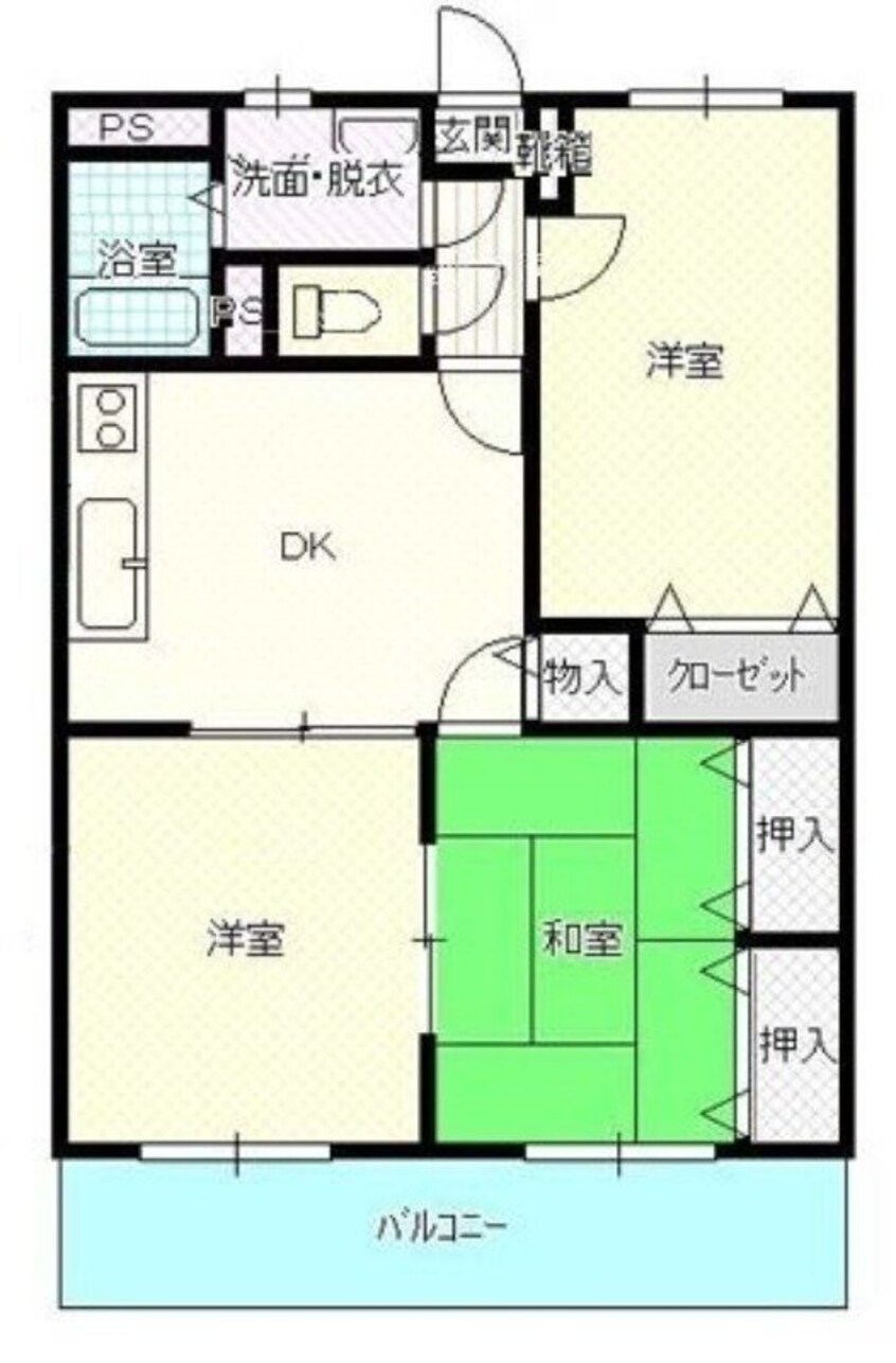 間取図 エスポワールⅡ田井