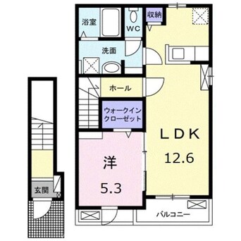 間取図 クラール木太リゾンネＡ