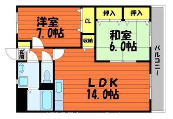 間取図 ローザ・クオーレⅠ