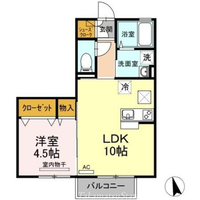 間取図 リビングタウン高松中央　Ｂ棟