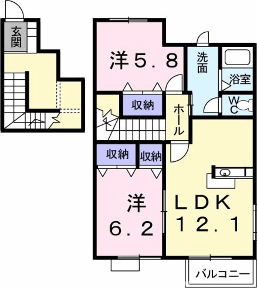 間取図 ハーモニーガーデンＡ