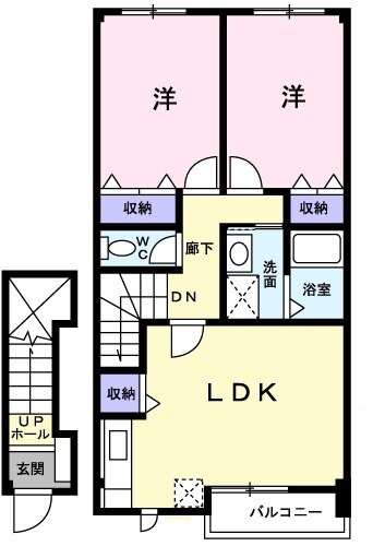 間取図 サンライズｋ３　Ａ