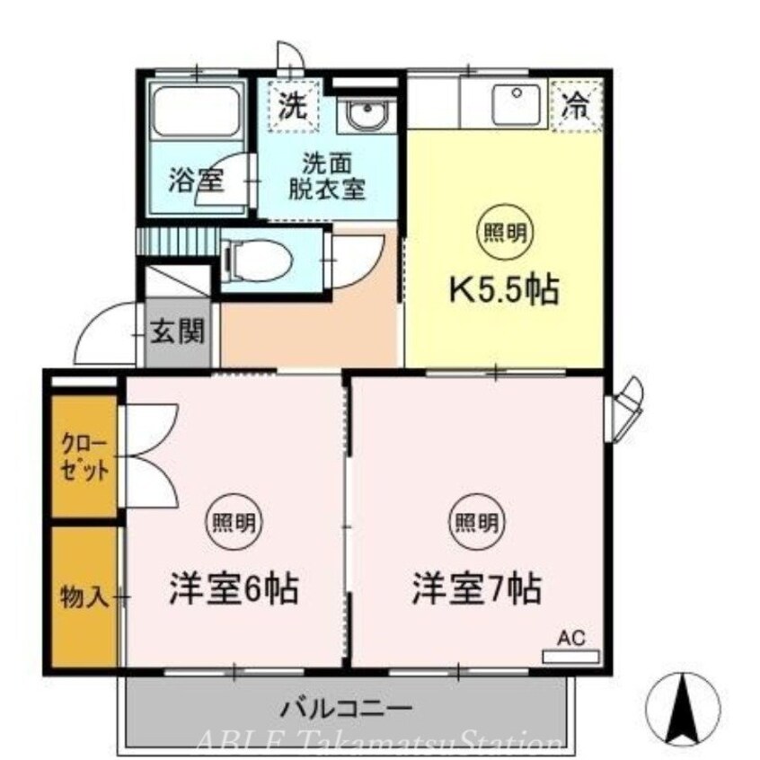 間取図 クレストヤマ