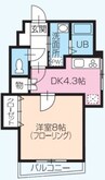 高松琴平電気鉄道<ことでん志度線>/今橋駅 徒歩1分 4階 築24年 1Kの間取り