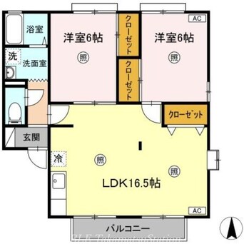 間取図 サンタウン２１ B棟