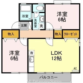 間取図 セジュール　フジ　Ｃ棟