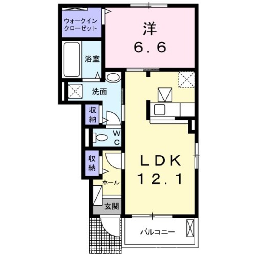 間取図 ボンヌ・シャンスⅢ