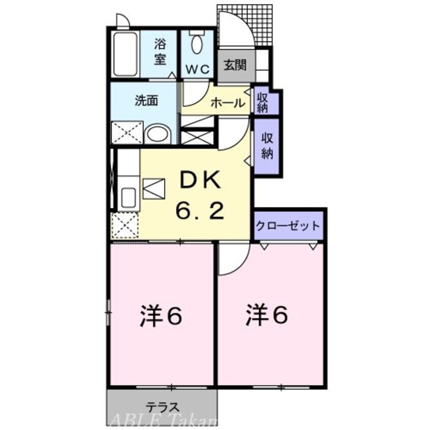 間取図 サン　リバーＢ