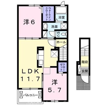 間取図 サンピアス木太１