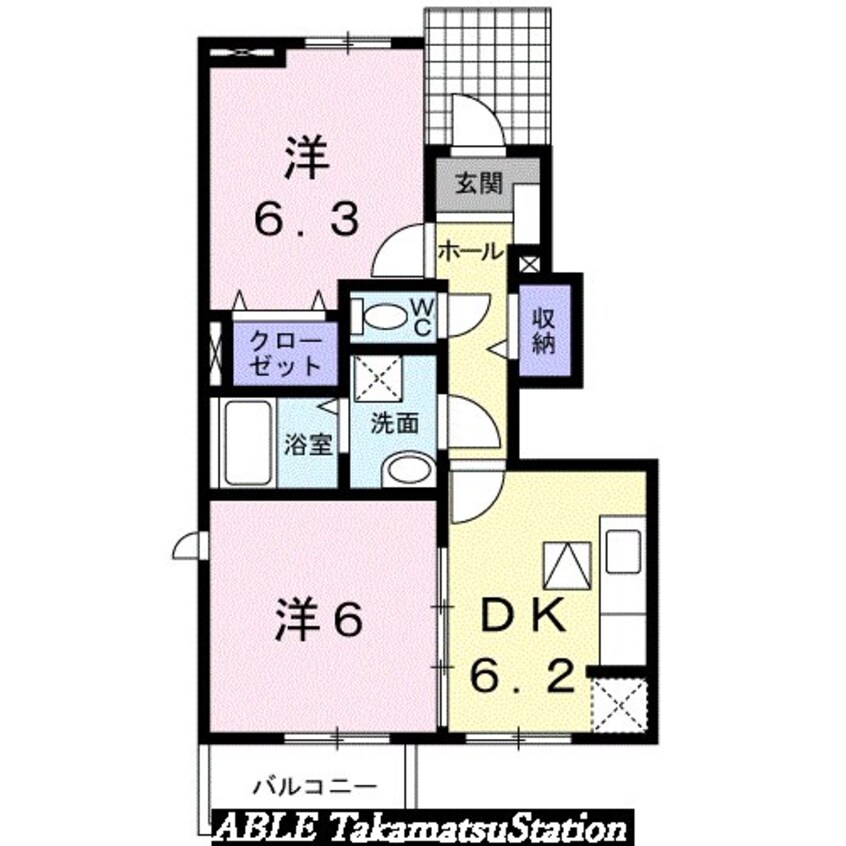 間取図 メゾン・ド・ローズ長尾