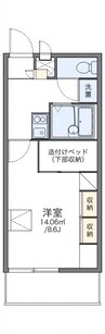 レオパレスクレール勝賀 1Kの間取り