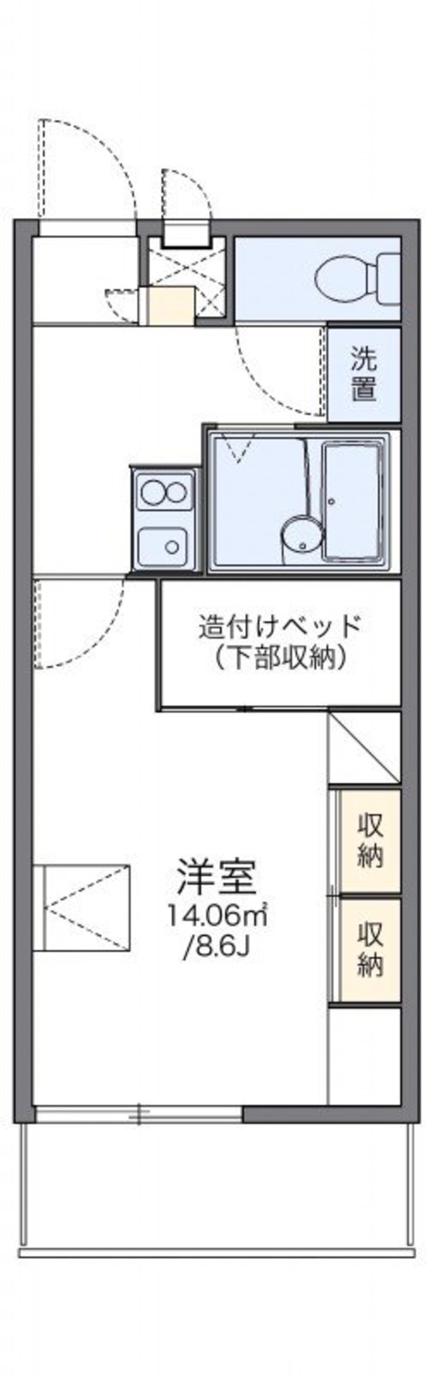 間取図 レオパレスクレール勝賀